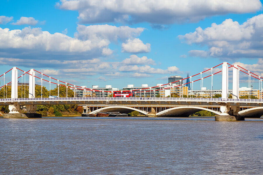 Chelsea Bridge over the River Thames