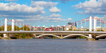 Chelsea Bridge over the River Thames